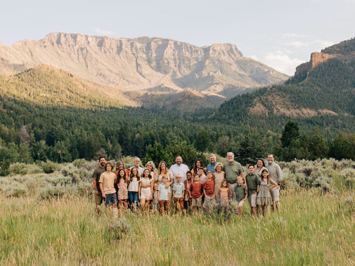 A Golden Evening Outside Yellowstone | Family Photographer
