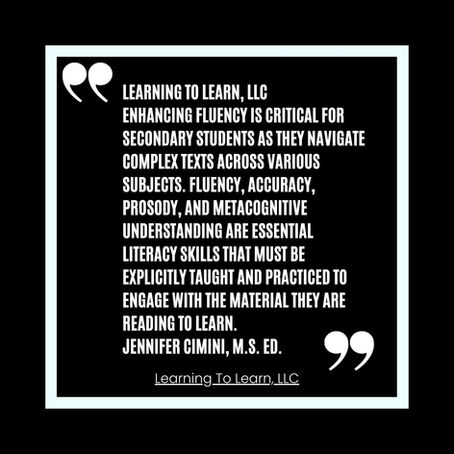 Enhancing Fluency in Secondary Students: Strategies for Success