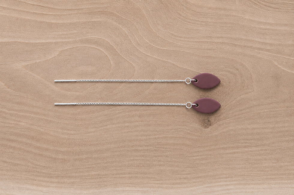 Miniaturbild: Leaf Threader Ohrringe silber 925