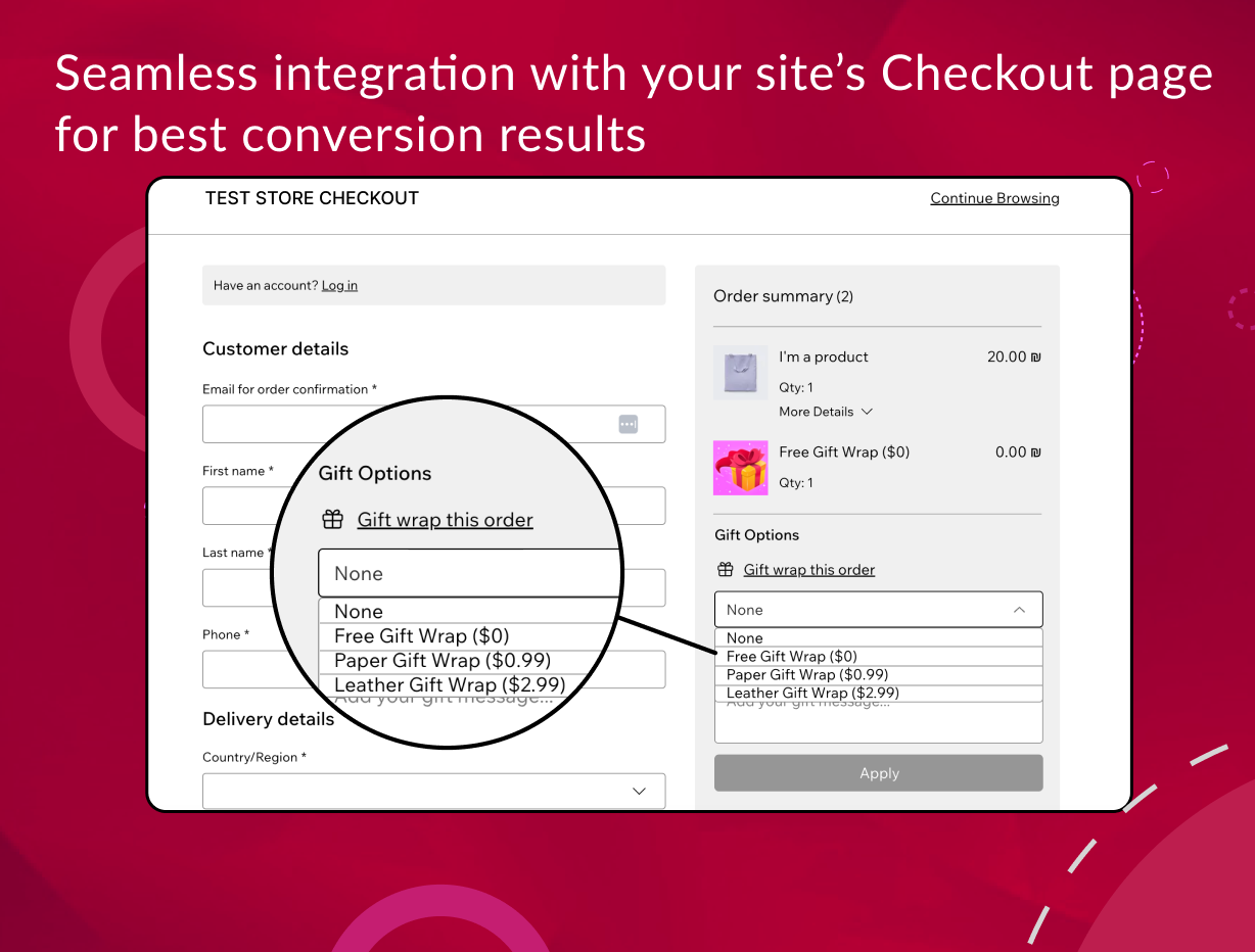 Super Gift Upsell & Cross Sell Wix App Market