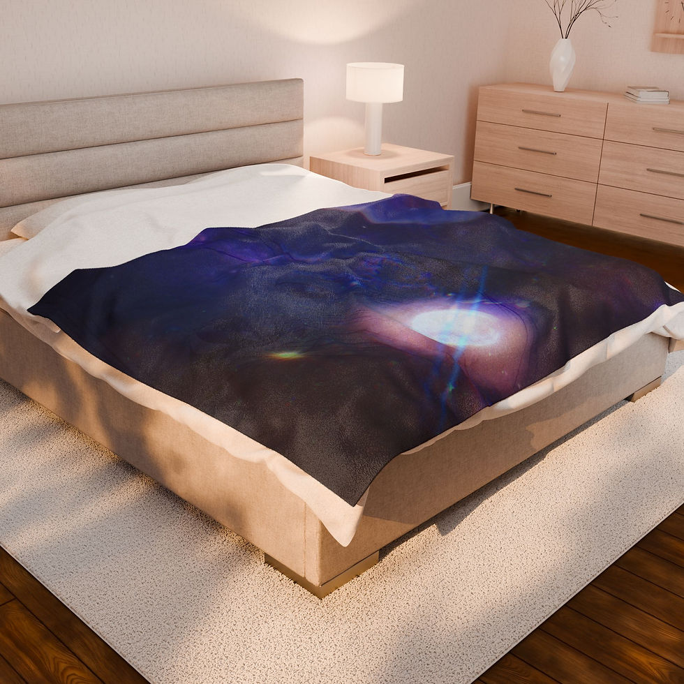 Thumbnail: Anime Space Velveteen Plush Blanket