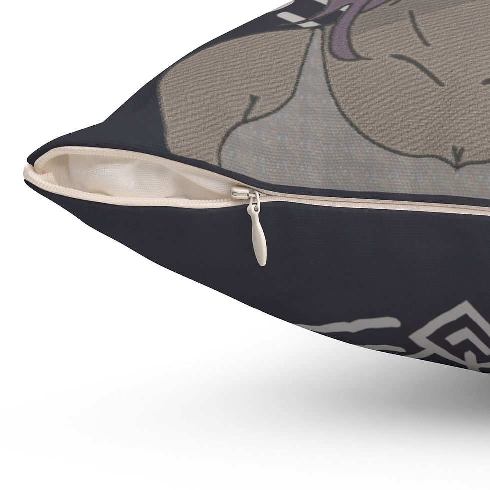 Thumbnail: Retro Graphic Throw Pillow - Artistic Home Decor