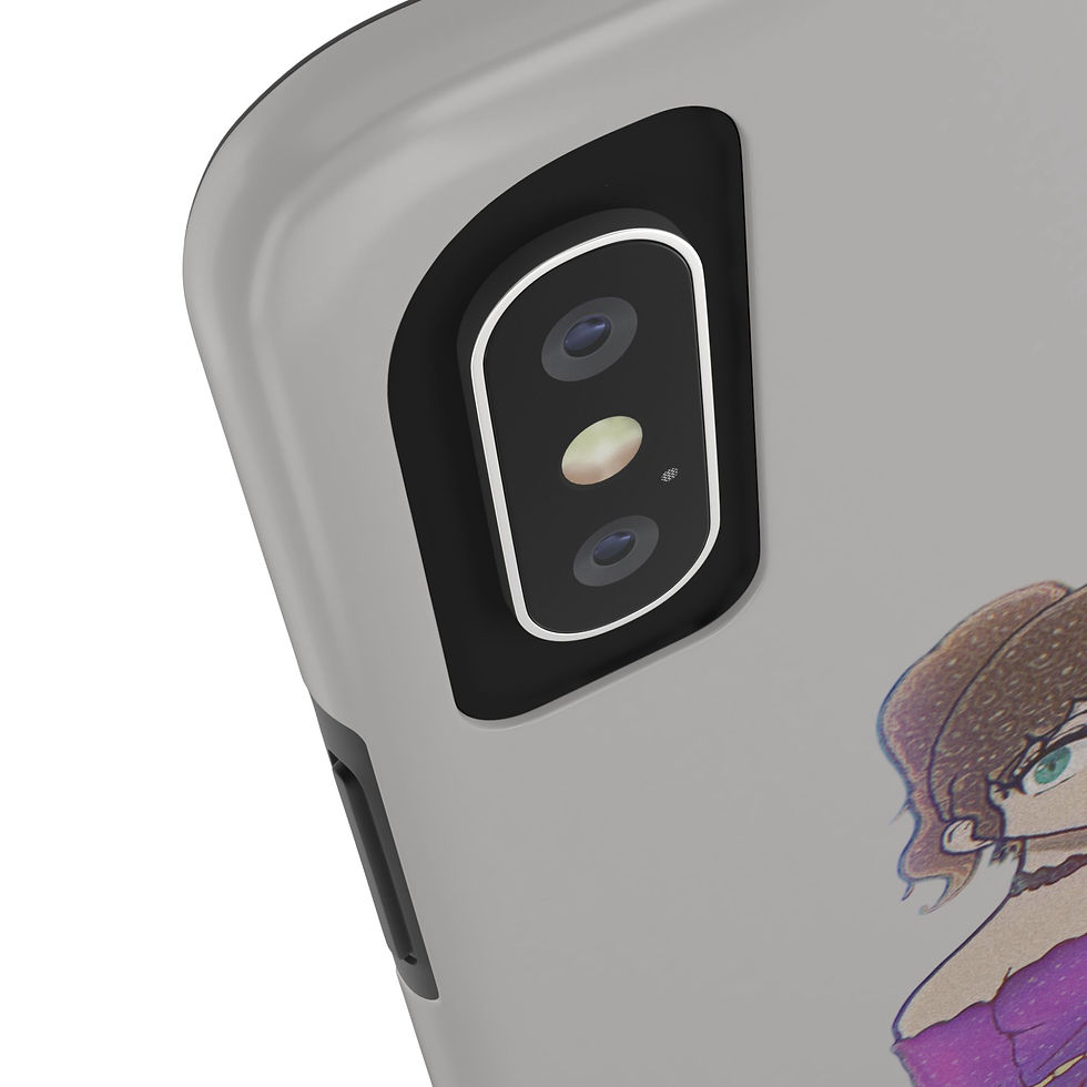 Thumbnail: Anime Purple Bubble Girl Tough Phone Cases
