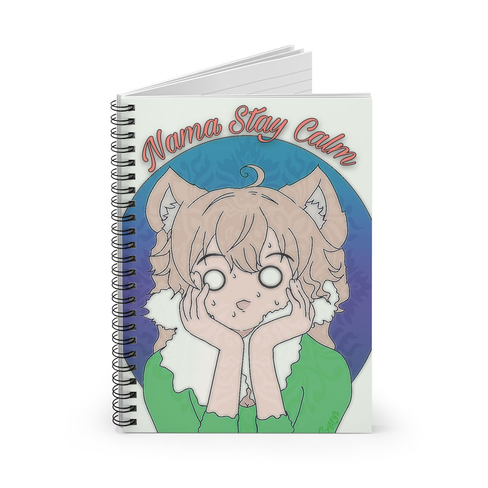 Thumbnail: Spiral Notebook, Nama Stay Calm Journal, Meditation Notebook, Mindfulness Diary