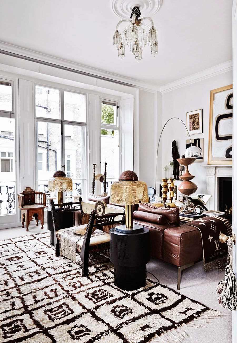 Curated Loft interior style living room