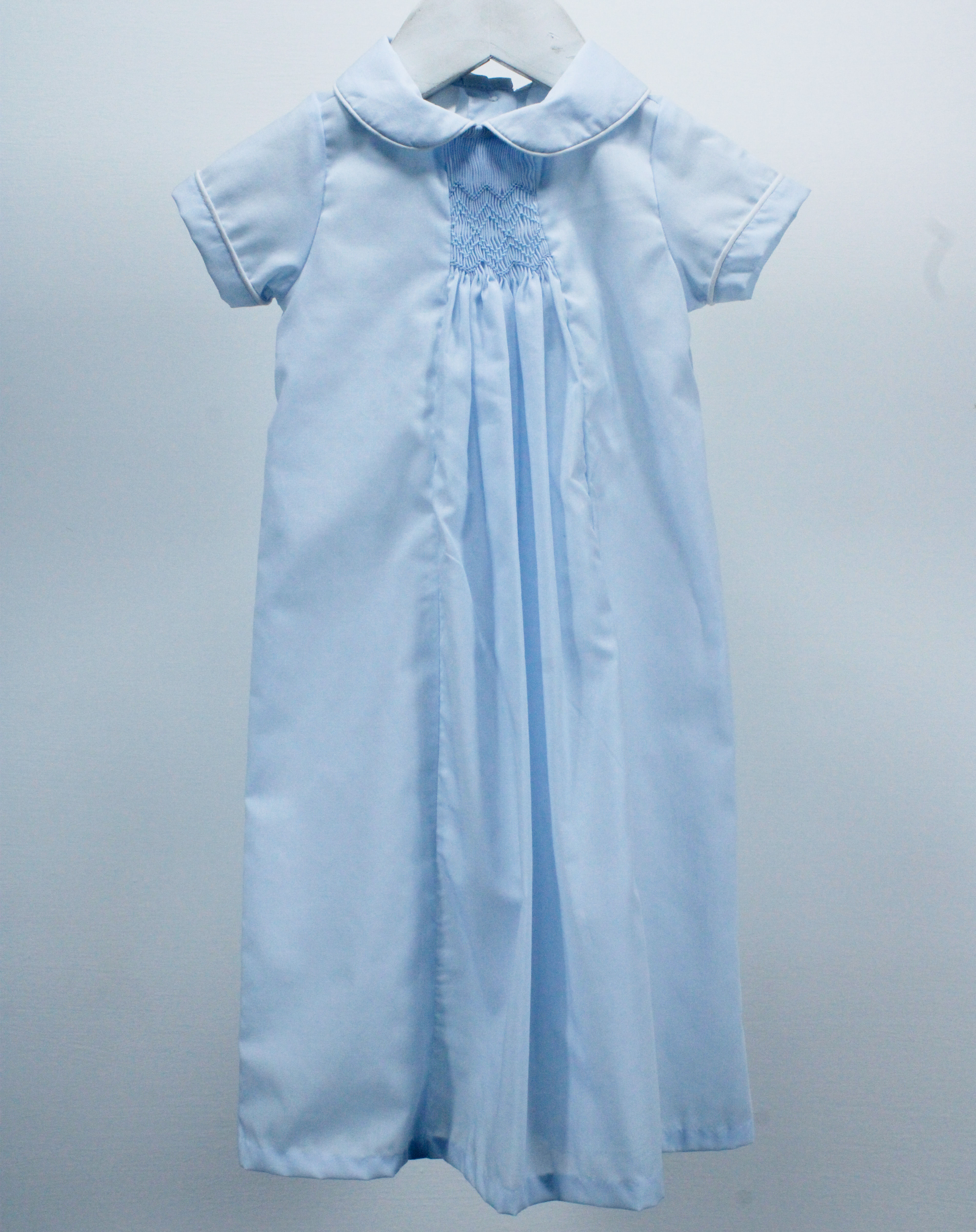 Light Blue Geometric Luca Gown