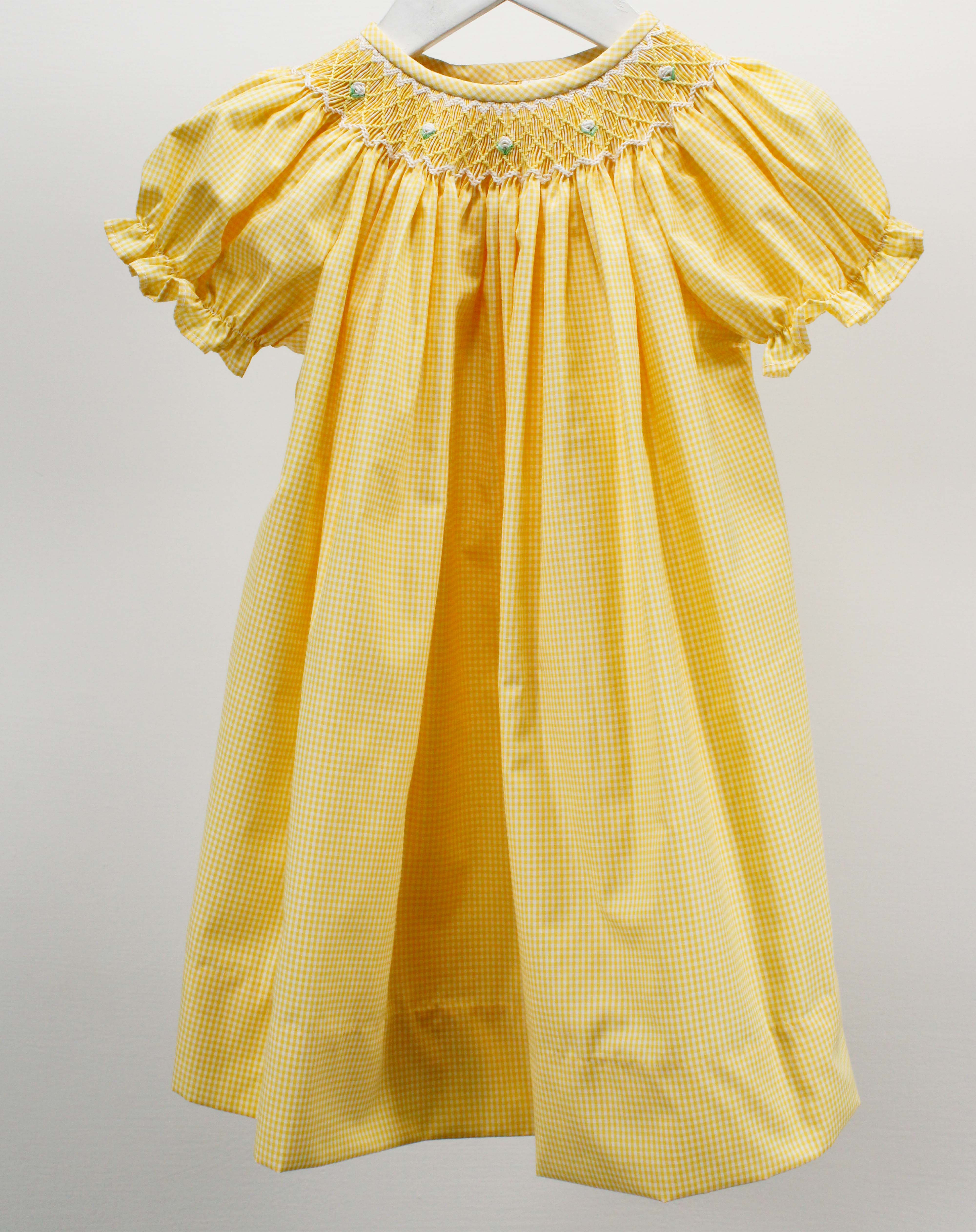 Yellow Geometric Flowers Sophia Dress