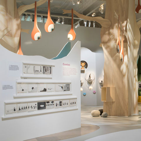 Décors scénographique et graphique pour l’exposition Léopold Chauveau au Musée d’Orsay.