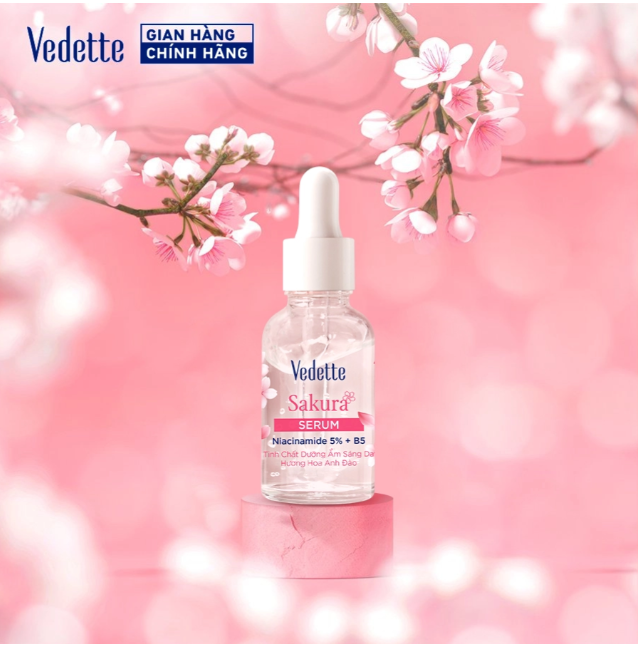 Tinh chất Dưỡng ẩm Sáng Da Vedette Hương Hoa anh đào 50ml