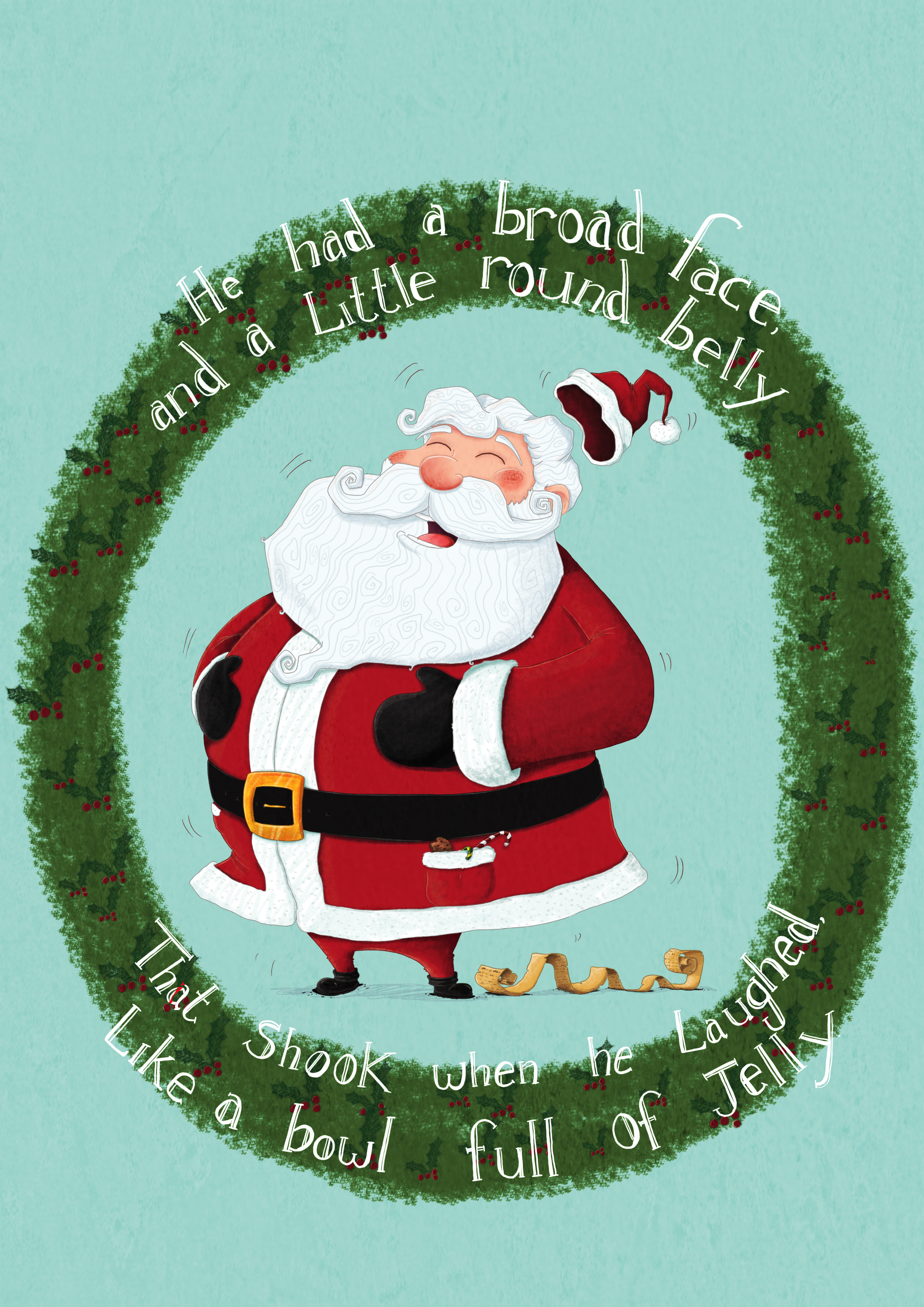 Laughing santa