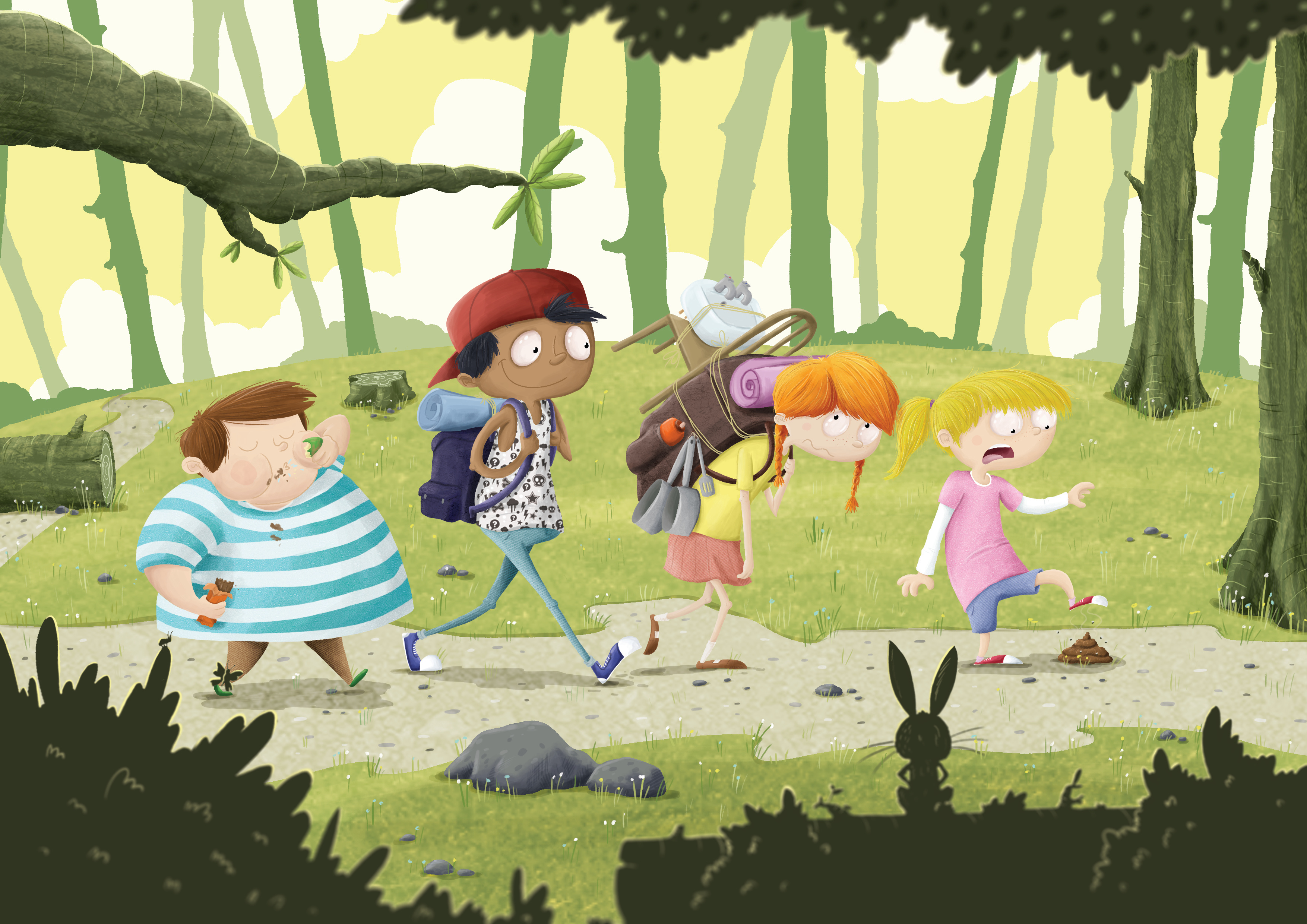 kids in the woods