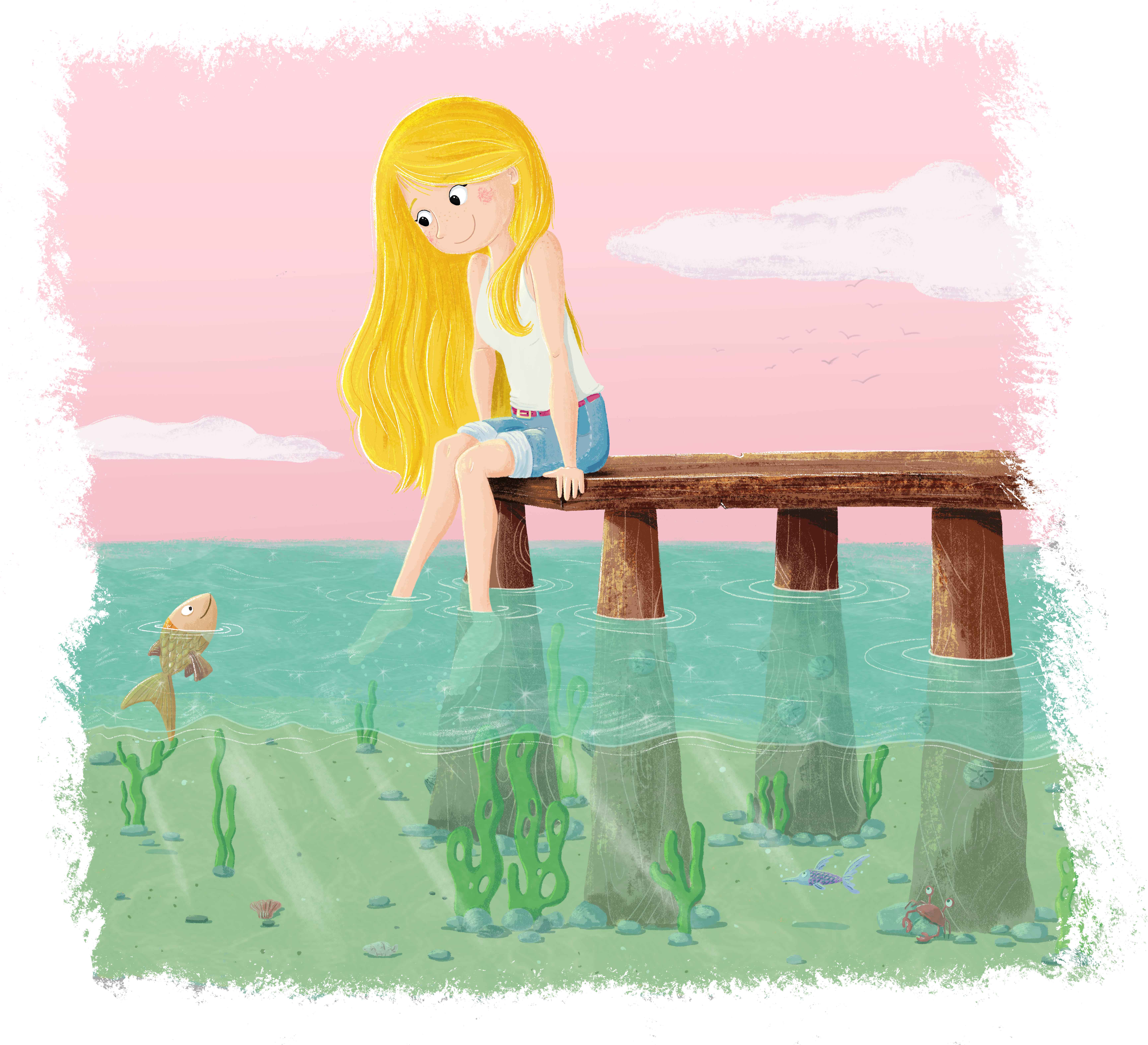 girl on pier