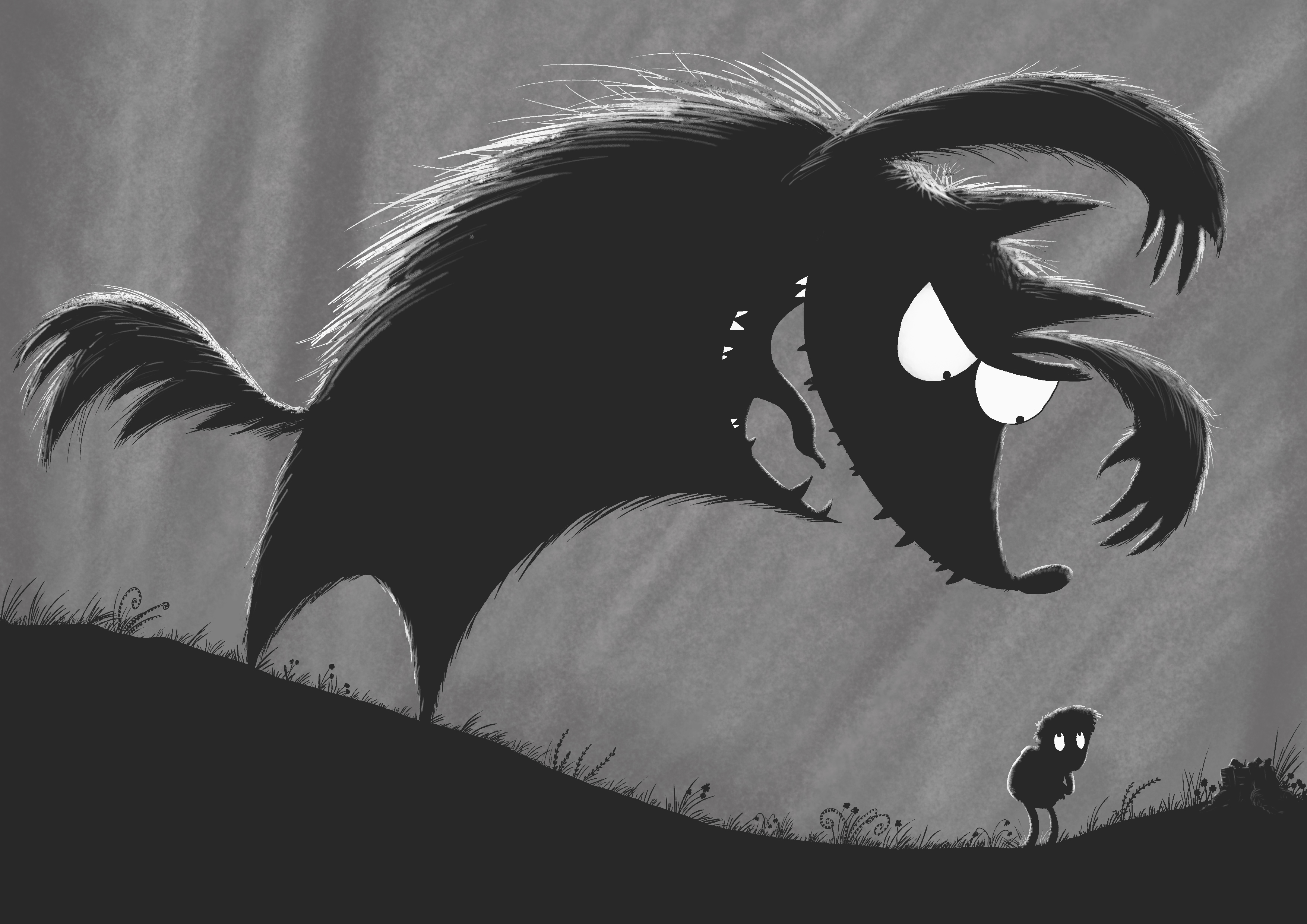 wolf silhouette
