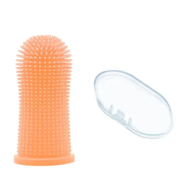 Miniatura: Dog Super Soft  pet Finger Toothbrush Teeth Cleaning Breath Care Nontoxic Silico