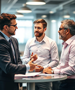 Consultants for business discussing change