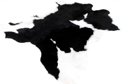 VIZELLO Silken Baby Calf rug in colour black and white