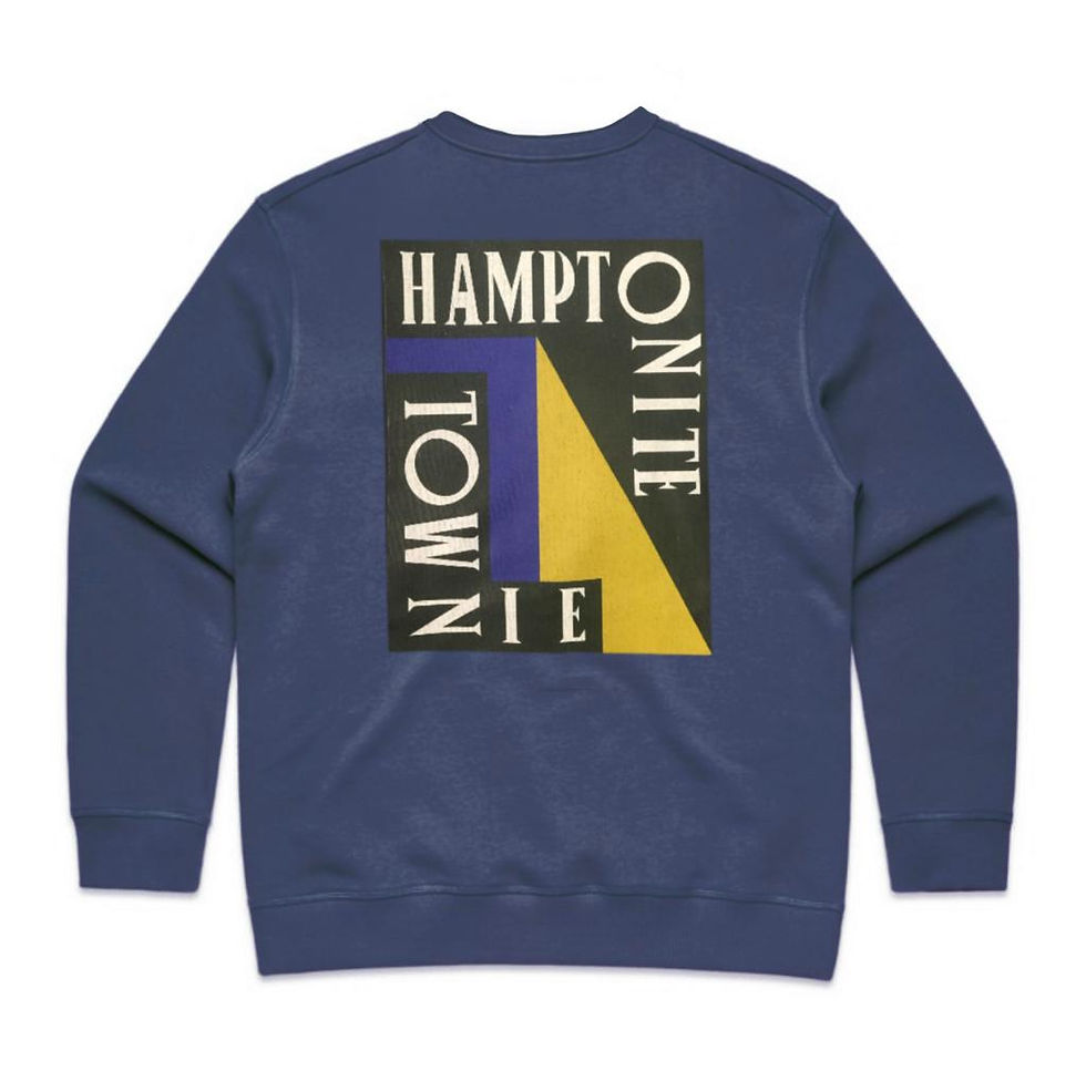 Men's Hamptonite Crew Neck Sweater (Back Art)