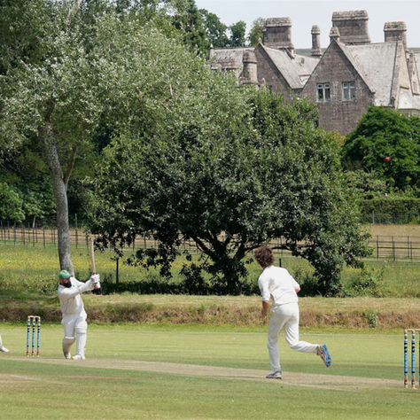 Ewan Grewal bats for Cornwood 3XI, 26th July, 2025