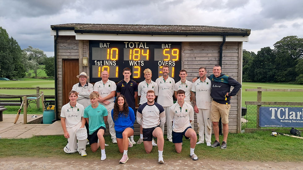 Cornwood 3rd XI from 2024, the year they won DCL F Division West