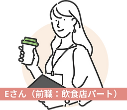 Eさん(前職:飲食店パート)