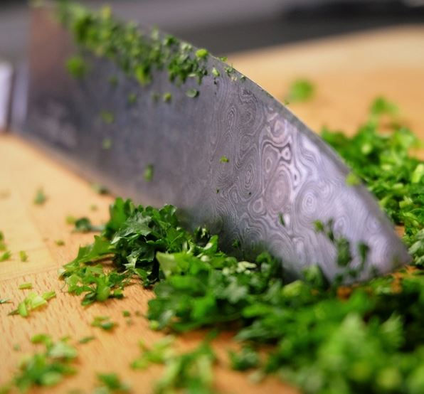 Miniature : Couteau d'office de chef lame damas