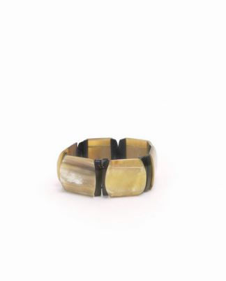 Bracelet élastique corne noire blonde chic original