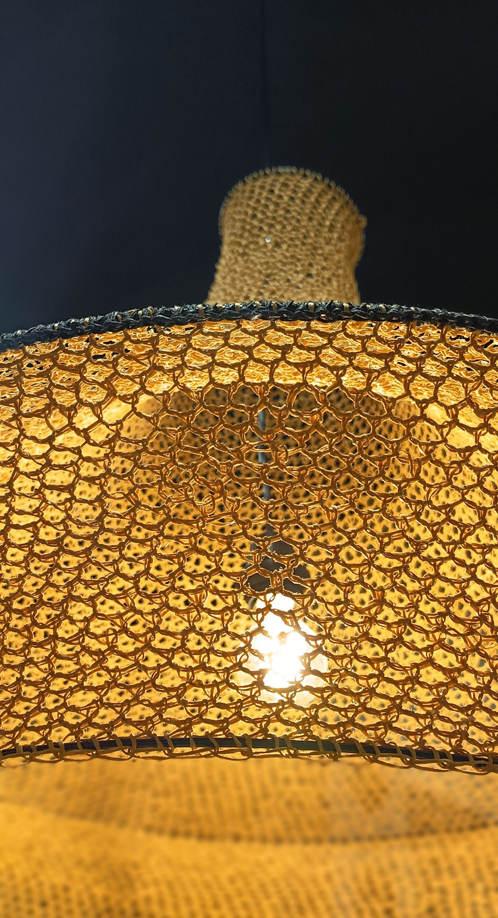 Miniature : Suspension artisanale originale luminaire chic élégante
