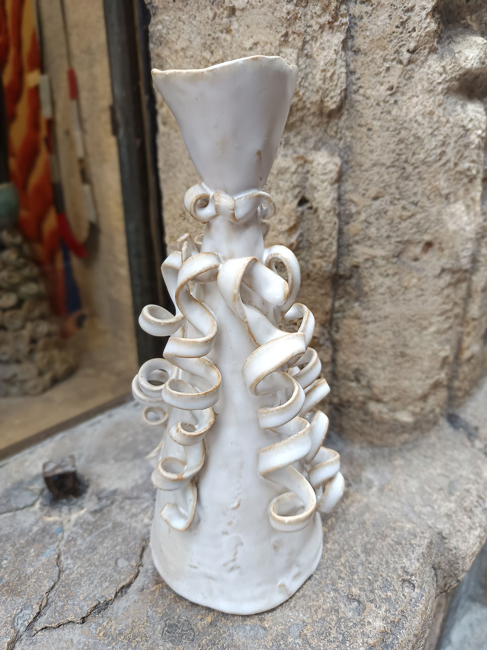 Bougeoir céramique artisanal pièce unique