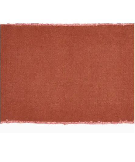 Miniature : Set de table 100% lin Libeco chic wabi sabi terracota