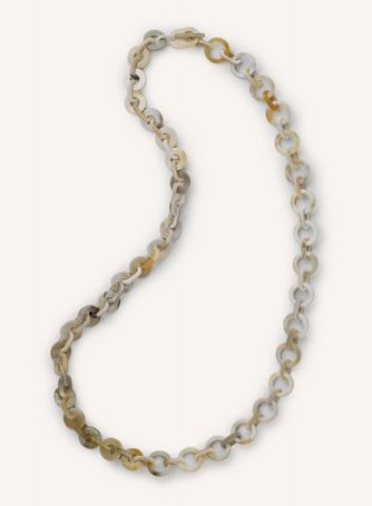 Miniature : Collier corne zébu blonde chic original