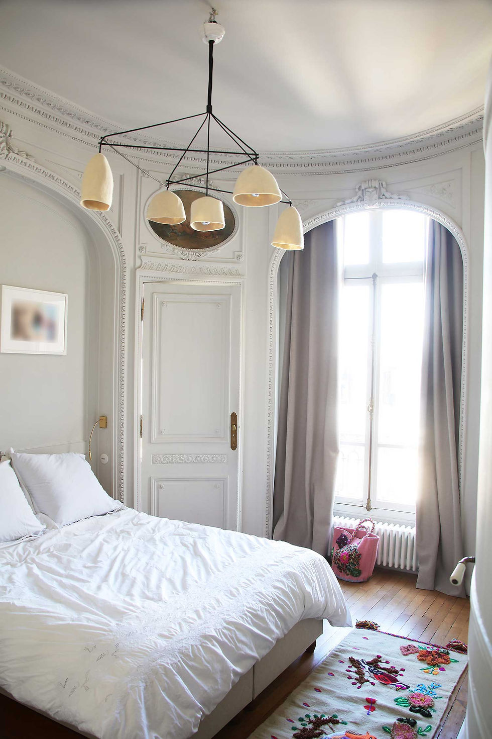 Miniature : Luminaire mobile suspension feutre de laine Po Paris