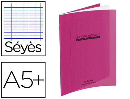 Miniature : Cahier 17x22 polypro 32 pages seyès