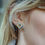 Thumbnail: Blue Heart Shaped Earrings