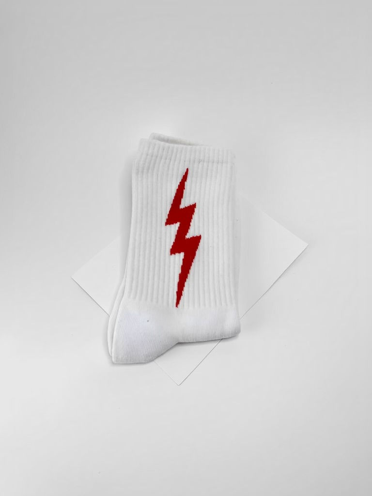 Thumbnail: White FTF Bolt Socks