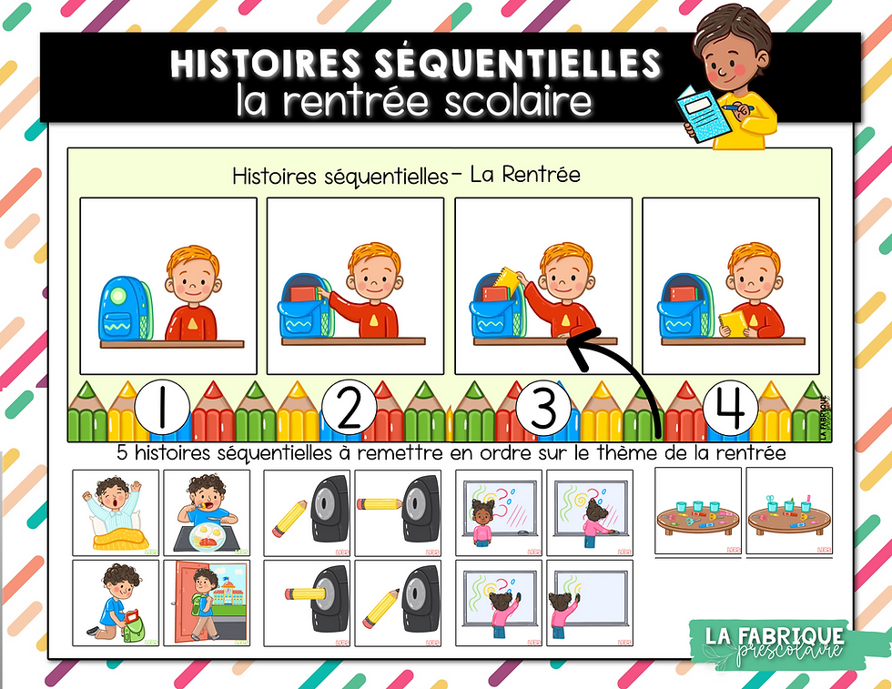 Histoires séquentielles la rentrée