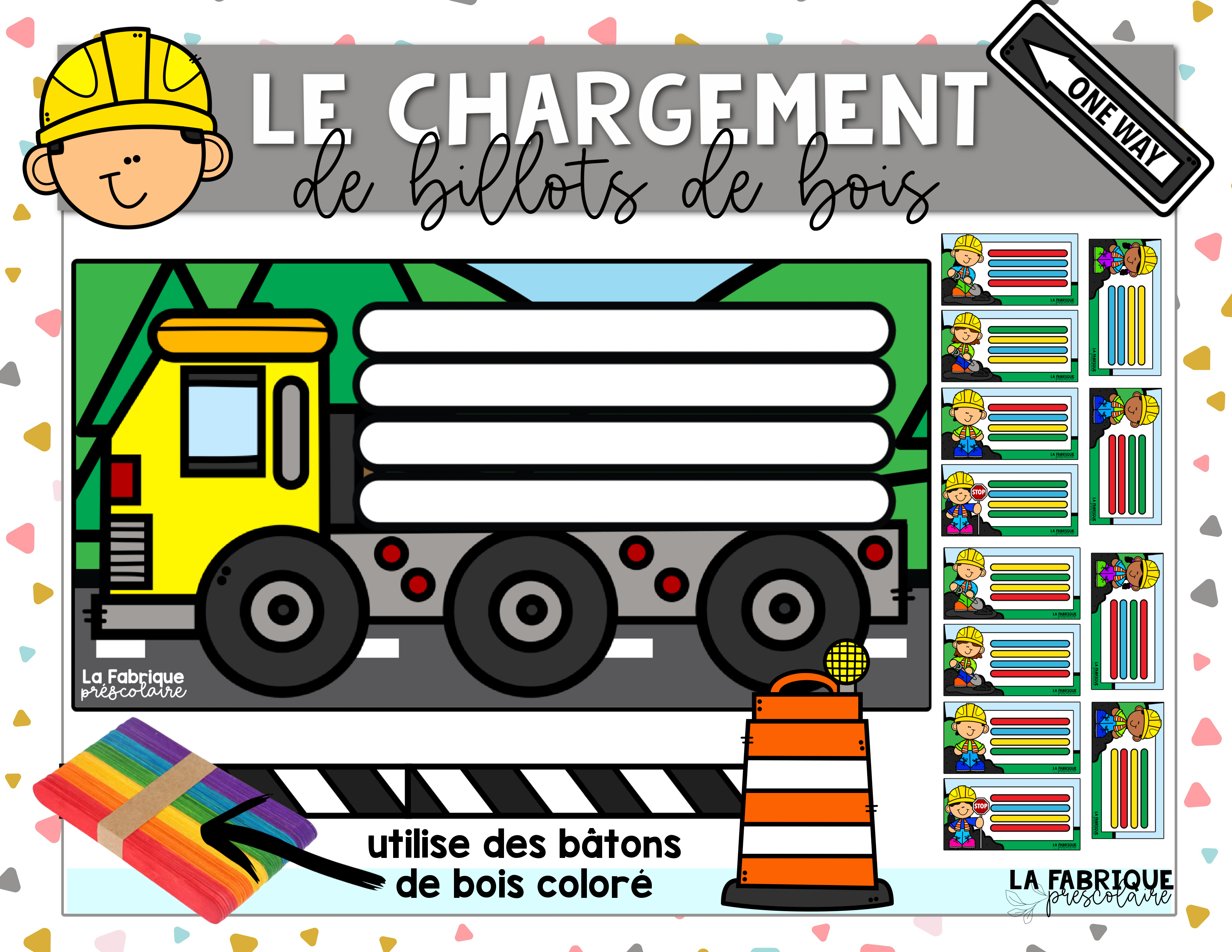 Le chargement de billots de bois