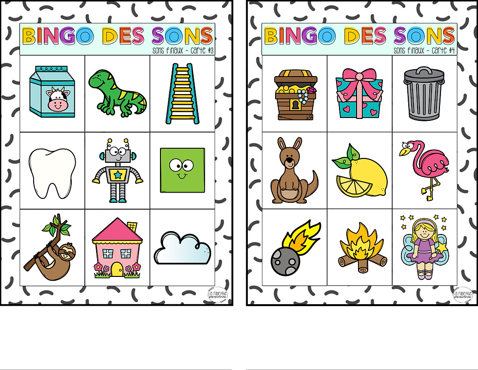 Miniature : Bingo des sons