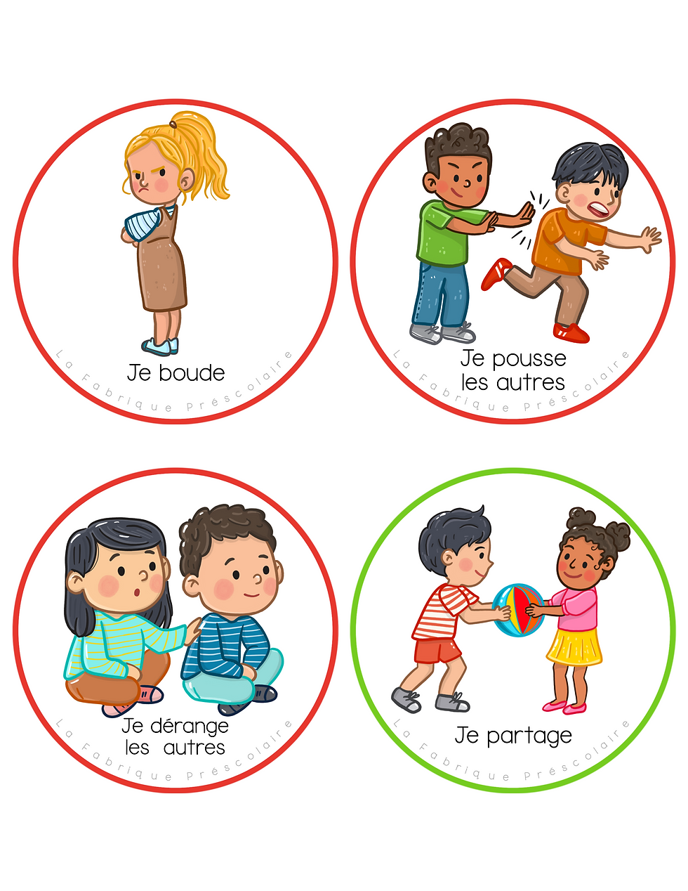 Miniature : Bons choix/ mauvais choix pour la classe préscolaire