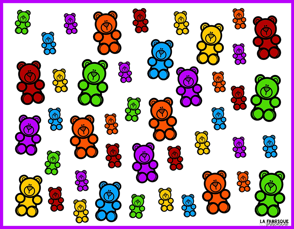 Miniature : Les oursons de couleur