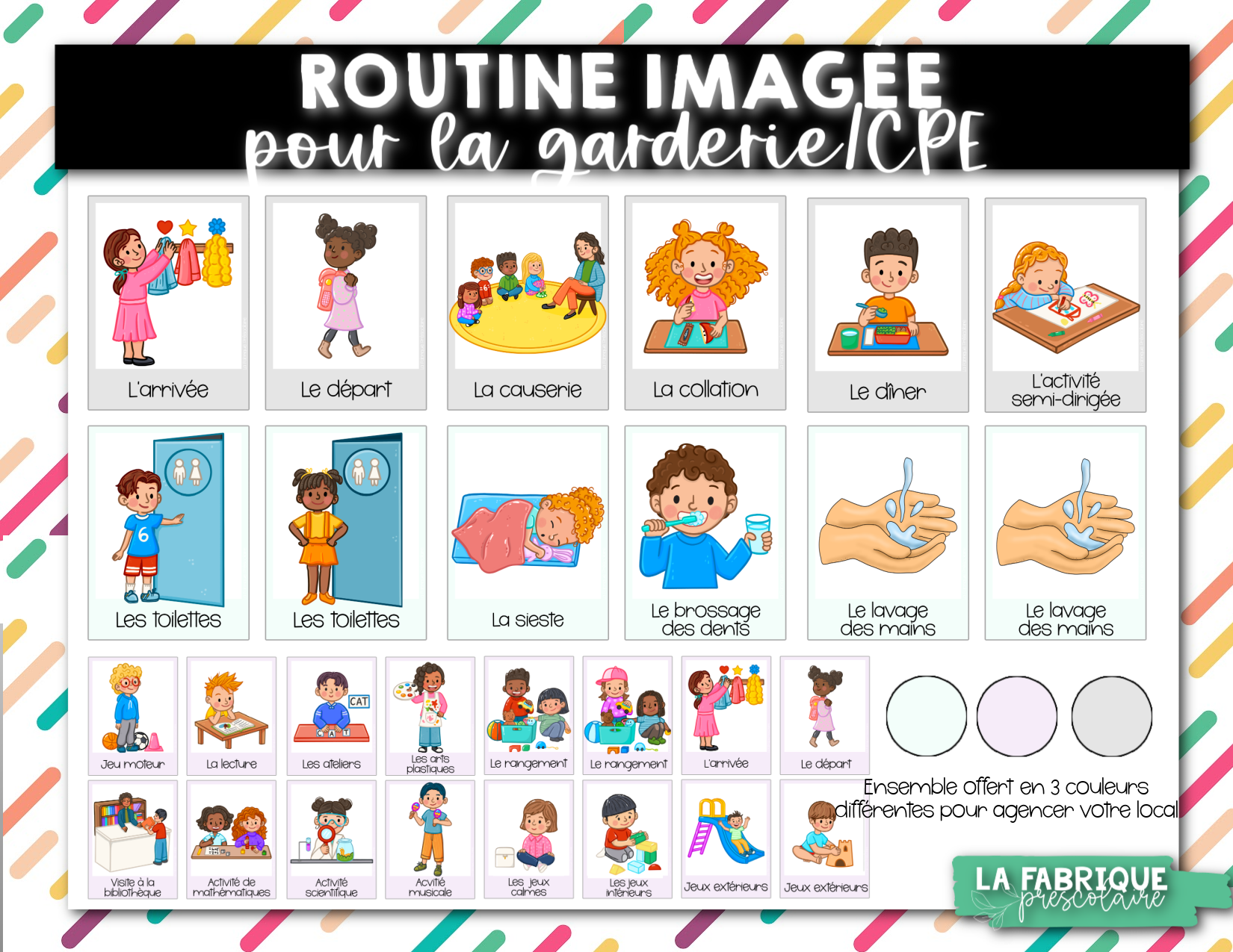 Routine imagée pour votre local en CPE