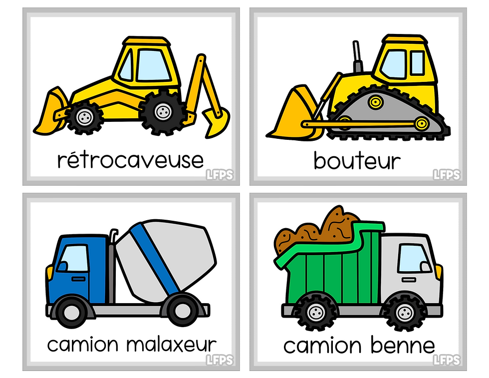 Miniature : Vocabulaire les moyens de transports