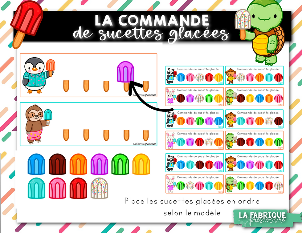 La commande de sucette glacée