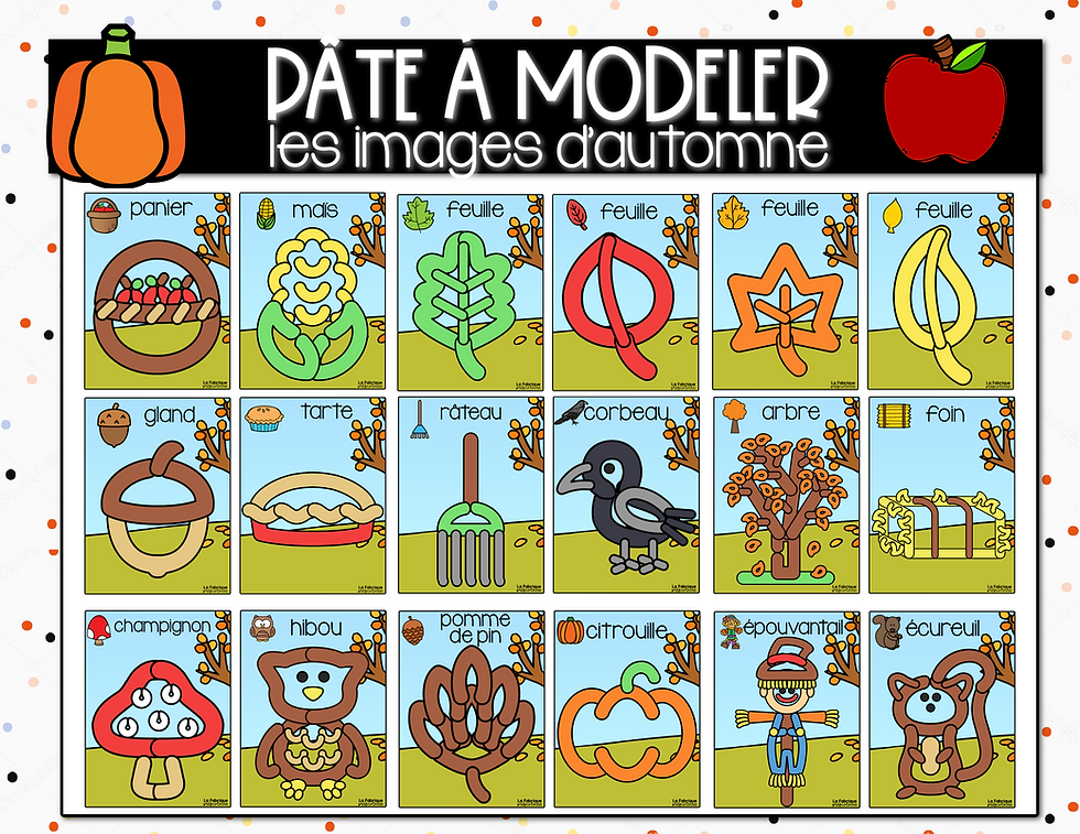 Pâte à modeler l'automne