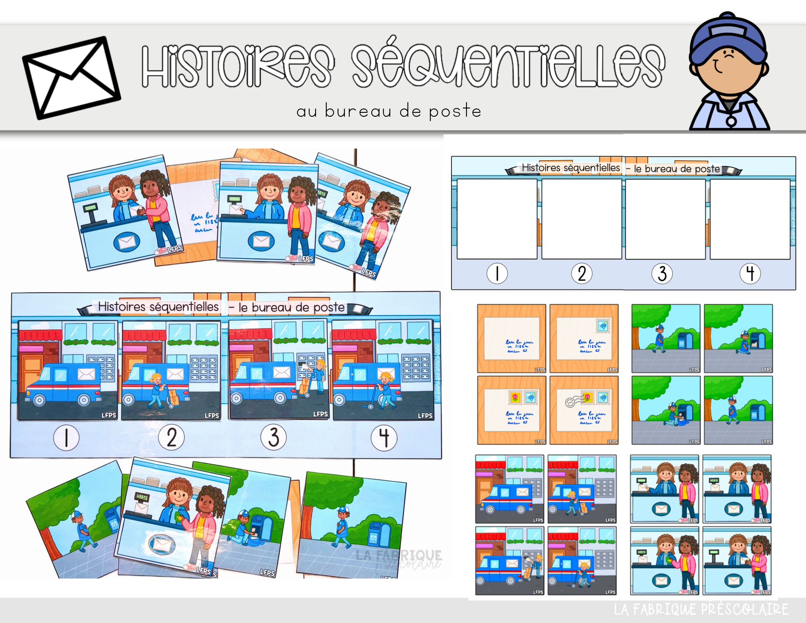 Histoires séquentielles le bureau de poste
