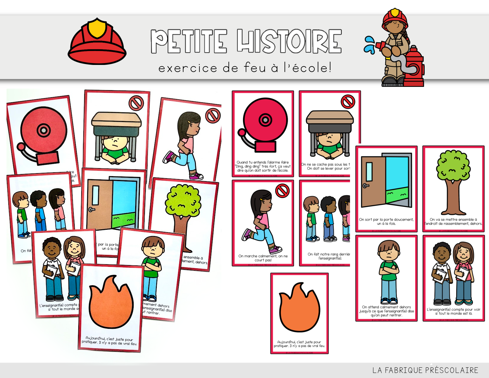 Petite histoire - l'exercice de feu à l'école