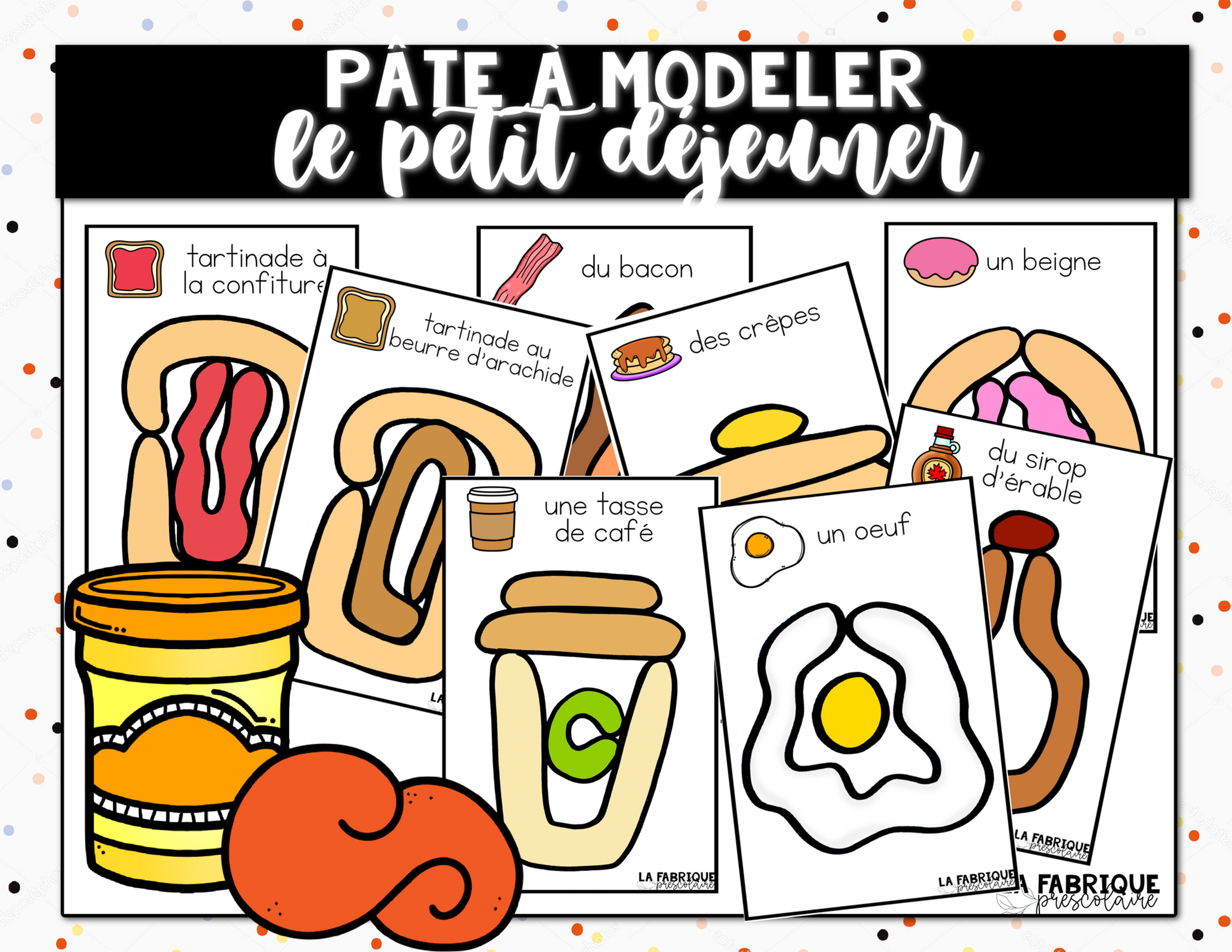 Pâte à modeler le petit déjeuner