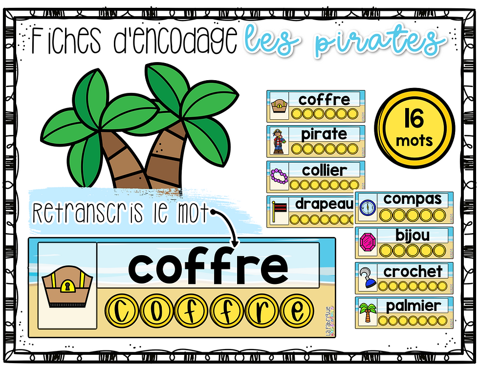 Miniature : ⭐Ensemble d'ateliers - les pirates ⭐