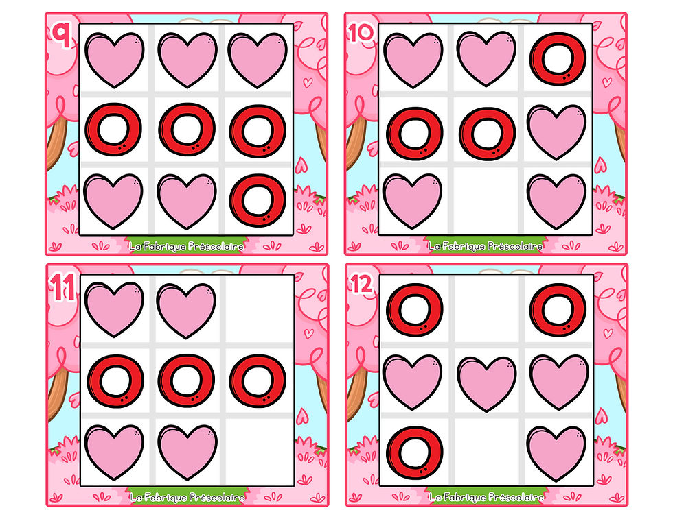 Miniature : Tic-tac-toe de la Saint-Valentin