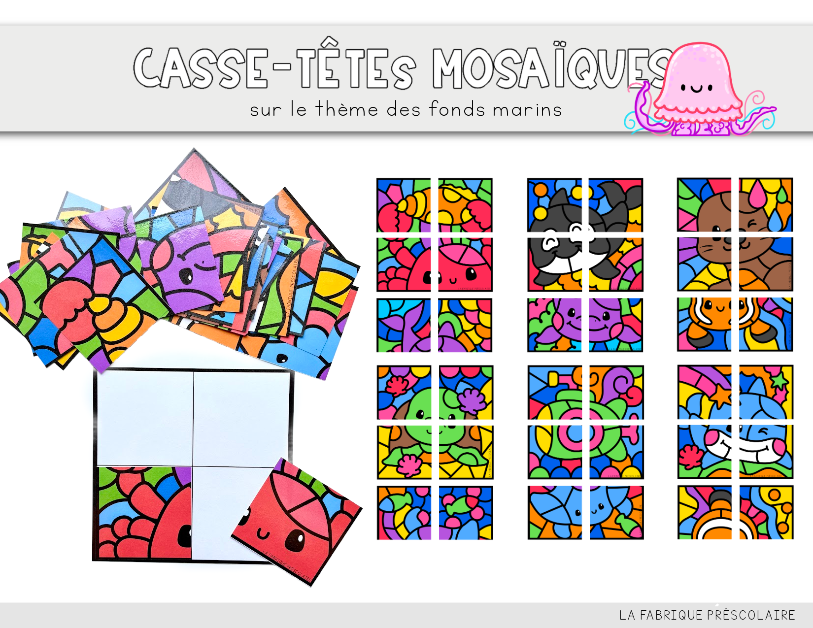 Casse-tête mosaïque de l'océan