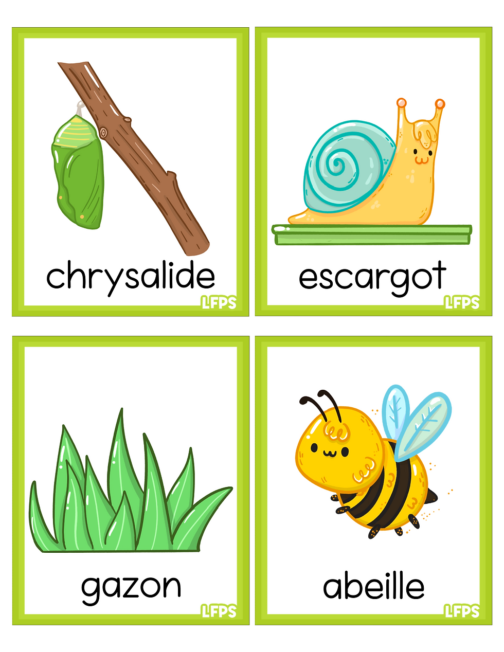 Miniature : Vocabulaire le printemps